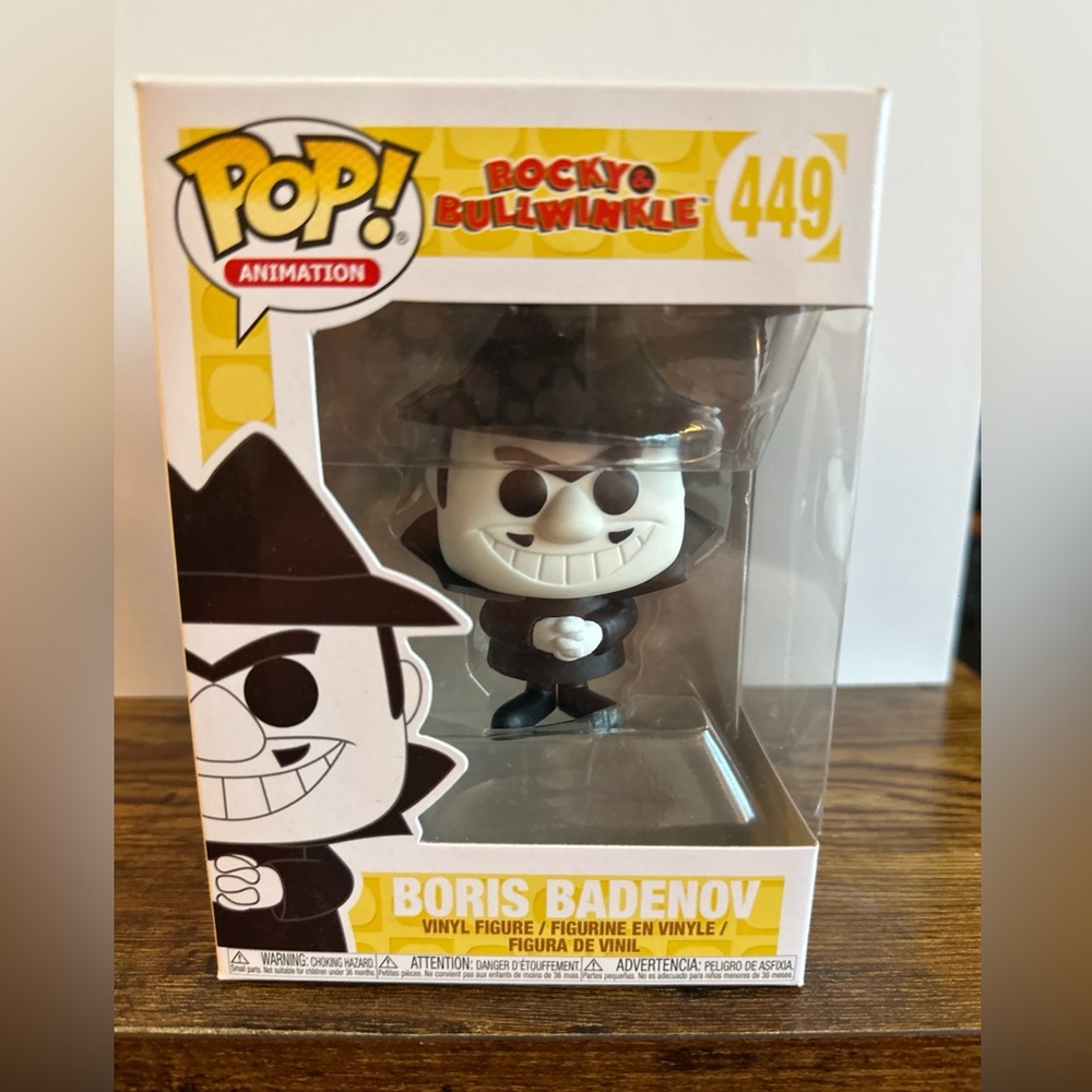Funko Pop! Animation Boris Badenov Figure - Black and White